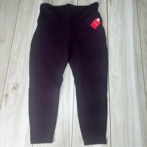 Spanx Ankle Length Ponte Hem Slit Leggings Size Petite 1X Plum NWT‎ - A369379
